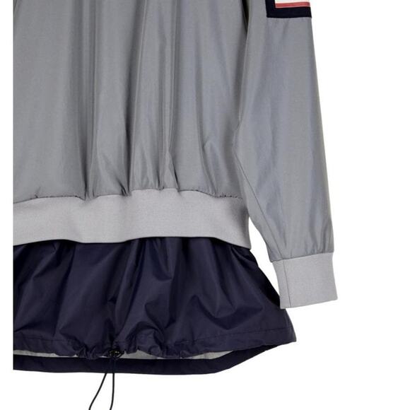 4SDESIGNS Gray Pullover Jacket American Flag Retails $1144 Athletic Streetwear - Picture 8 of 14